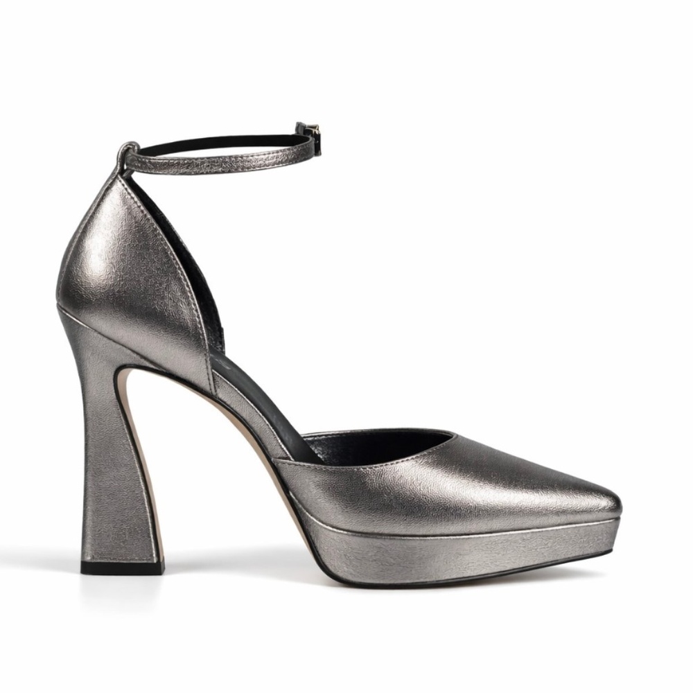 Leather Platform High Heel Pumps Ankle Strap 11cm 21001 Felipe Rivera